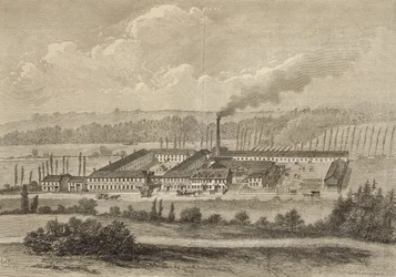 Vista de la fábrica en Trois-Fontaines, 1883